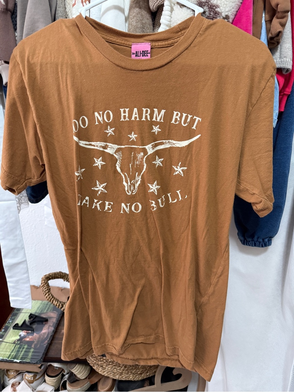 Al-Dee Brown Graphic Tee "Do No Harm But Take No Bull"
